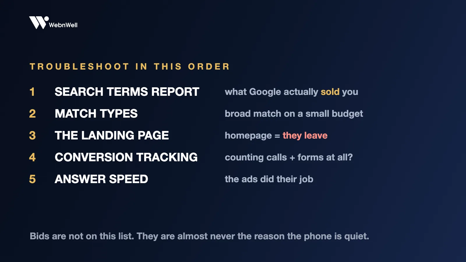 Why Your Google Ads Aren't Getting Leads: A Contractor's Troubleshooting Order