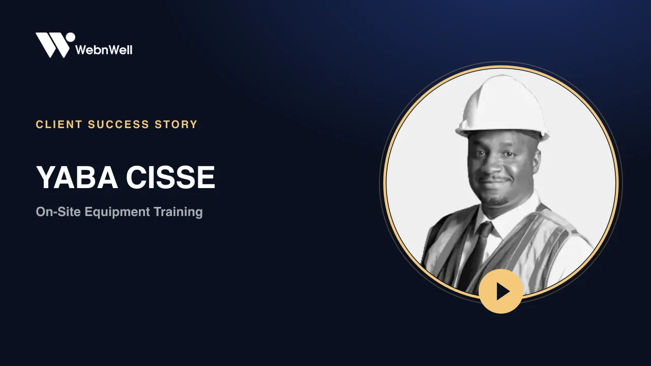 Yaba Cisse – On-Site Equipment Training